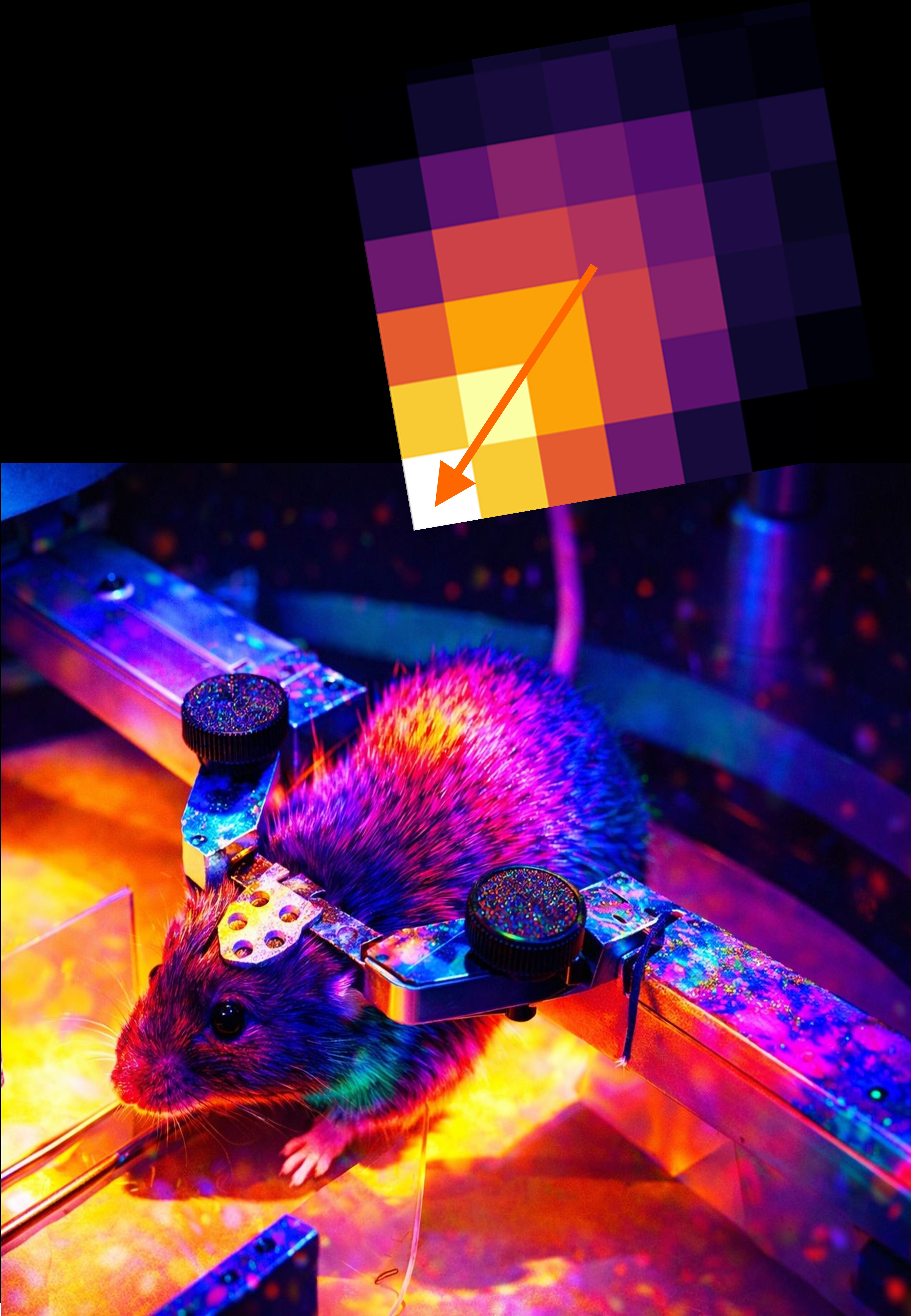 Mouse is navigating in naturalistic virtual reality using its whiskers to make perceptual decisions to turn left or right. Contrary to traditional views on brain organization, the perceptual decision making is represented strongly at the very early stages of cortical computations in the primary cortex.
