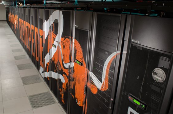 The Stampede2 supercomputer at the Texas Advanced Computing Center is an allocated resource of the Extreme Science and Engineering Discovery Environment (XSEDE) funded by the NSF (Photo credit to TACC)